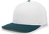 Pacific Headwear Pro-Wool Hook-And-Loop Adjustable Cap (705W), Color 'WhiteDarkGreen'